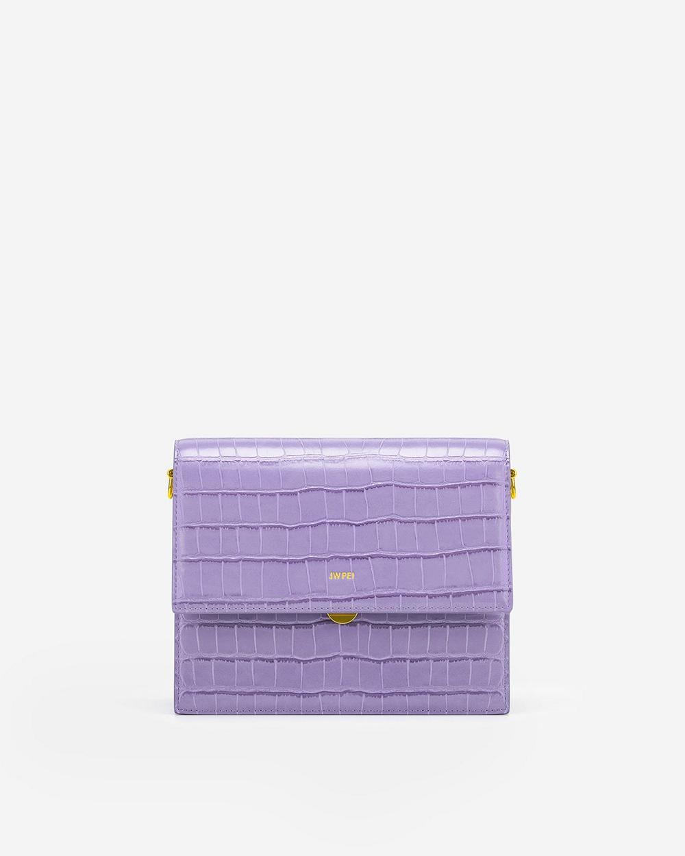 Torba Crossbody JW PEI Mini Flap Women Fioletowe | PL1059CE
