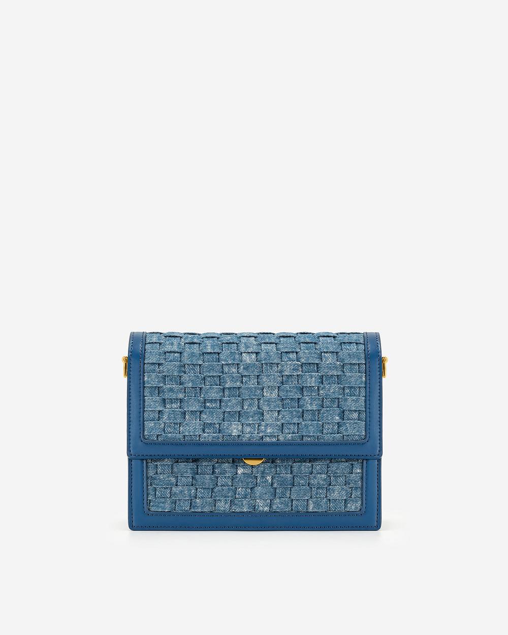 Torba Crossbody JW PEI Mini Flap Women Niebieskie | PL1058XF