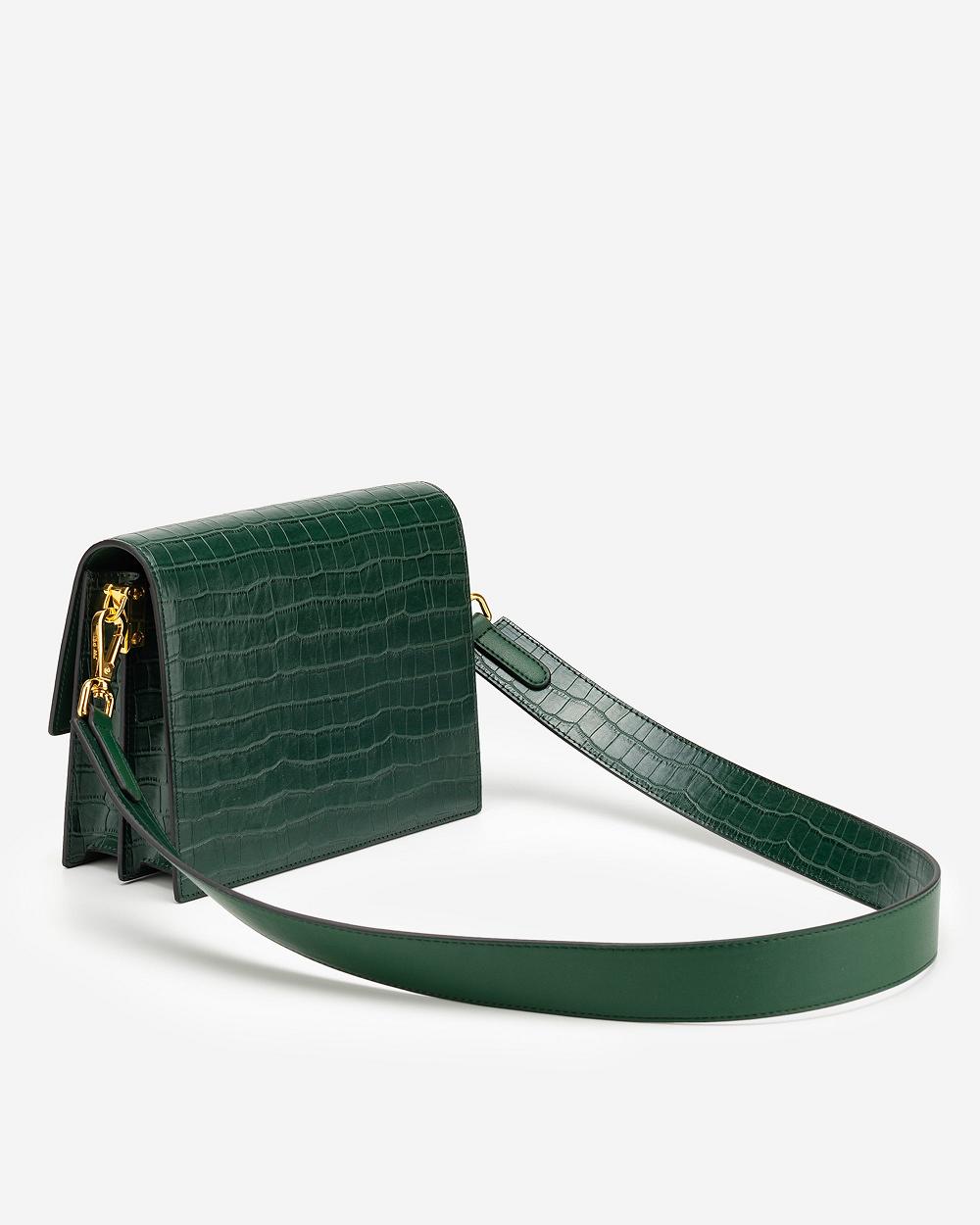 Torba Crossbody JW PEI Mini Flap Women Oliwkowe | PL1065WY