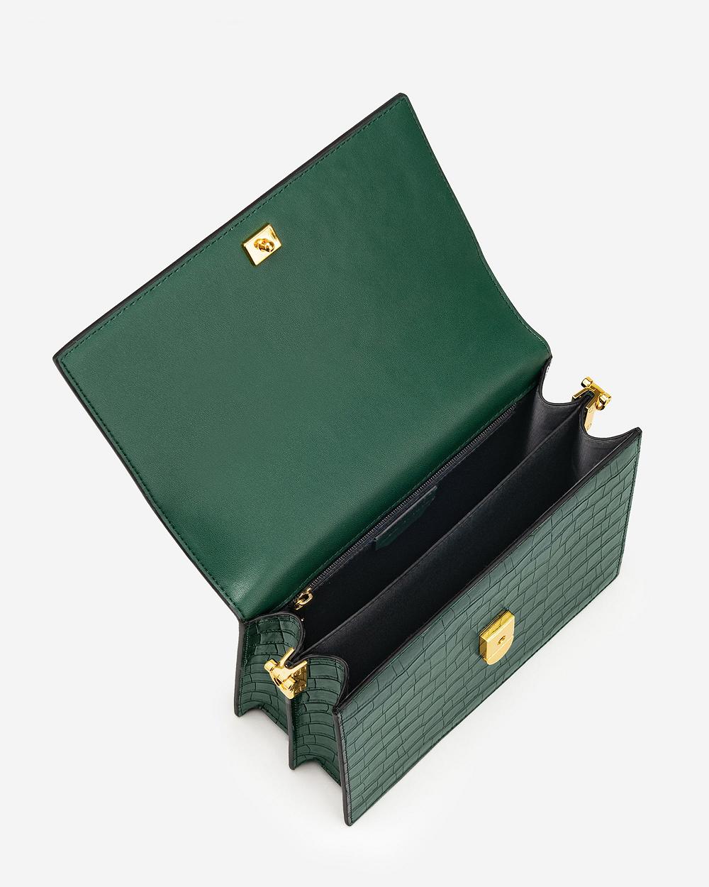 Torba Crossbody JW PEI Mini Flap Women Oliwkowe | PL1065WY
