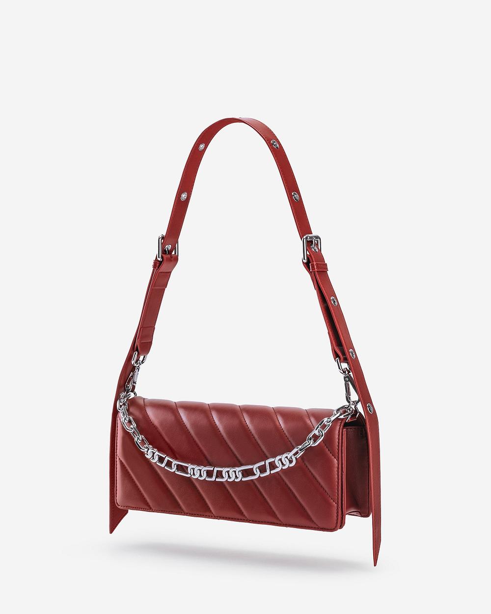 Torba Crossbody JW PEI Sophie Women Bordowe Czerwone | PL1073PQ
