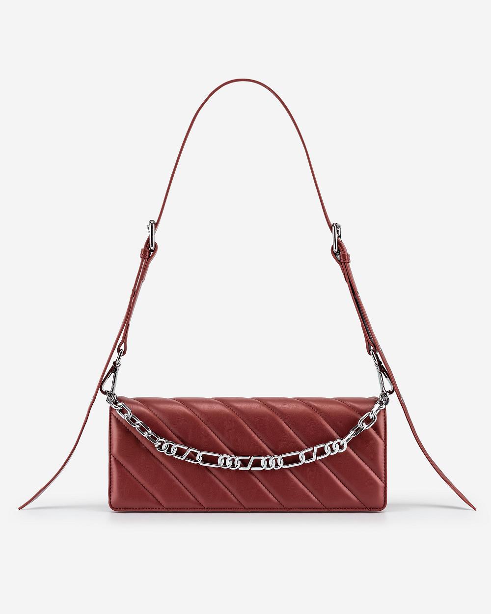 Torba Crossbody JW PEI Sophie Women Bordowe Czerwone | PL1073PQ
