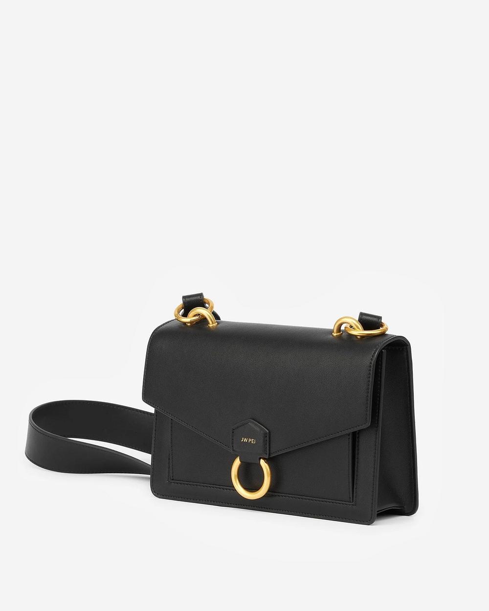 Torba Crossbody JW PEI The Envelope Women Czarne | PL1078GL