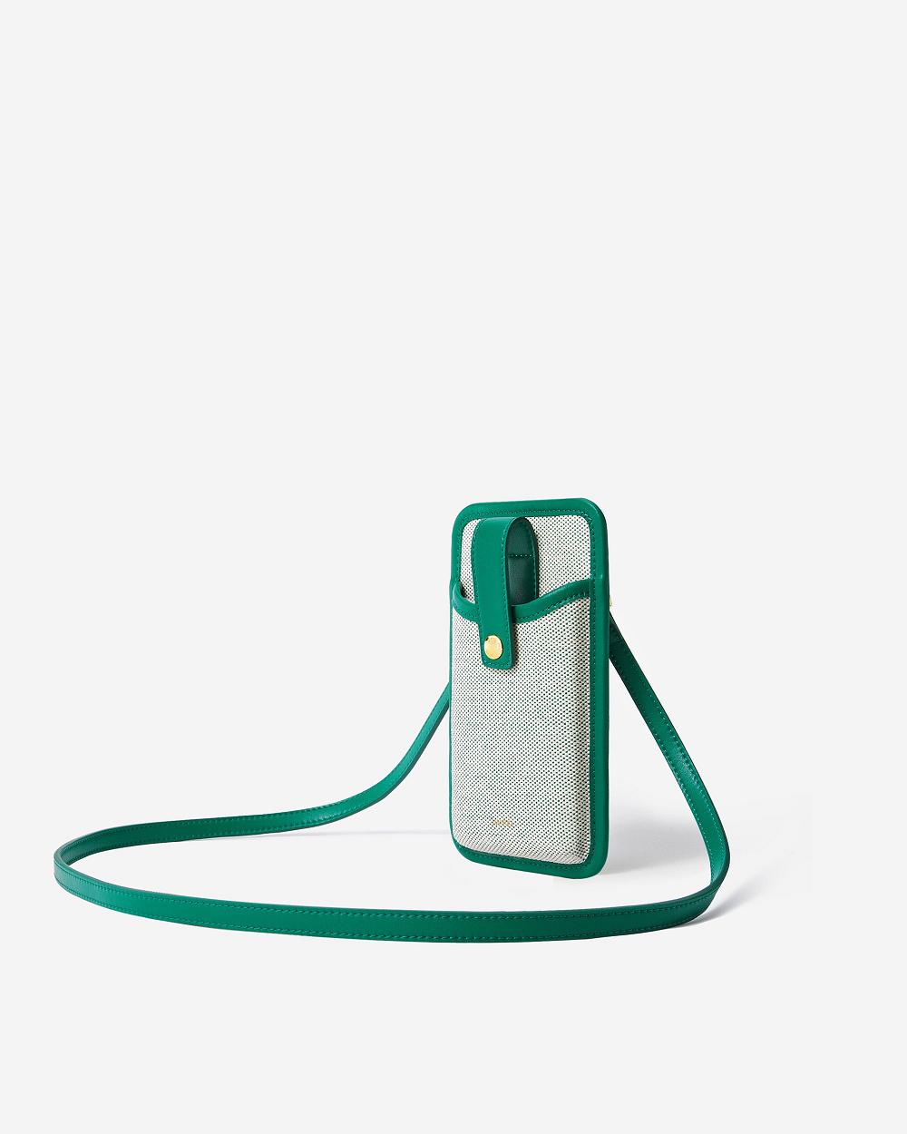 Torba Na Telefon JW PEI Aylin Płócienne Women Zielone | PL1157HK