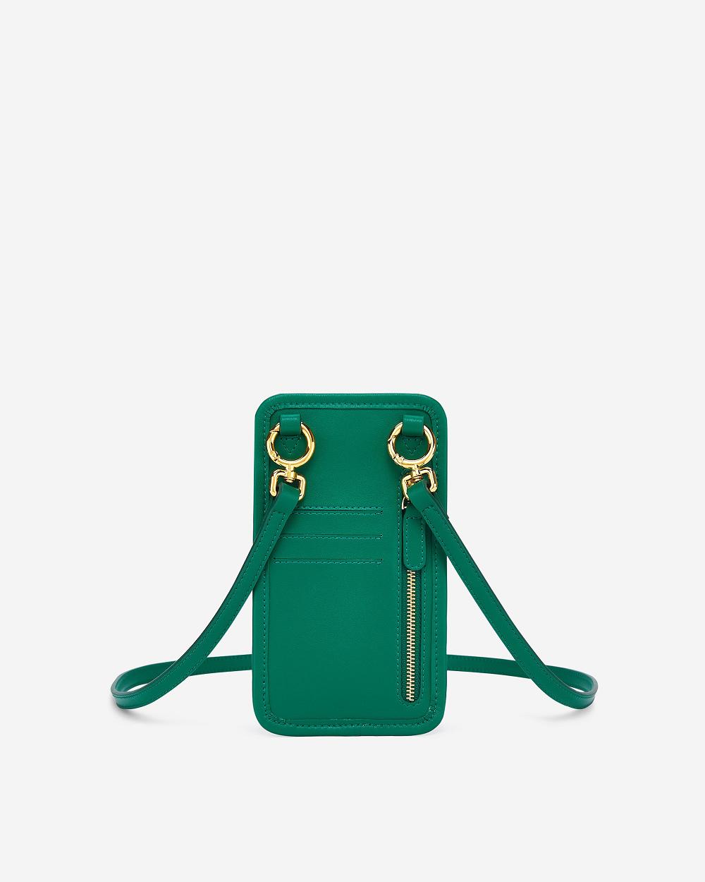Torba Na Telefon JW PEI Aylin Płócienne Women Zielone | PL1157HK