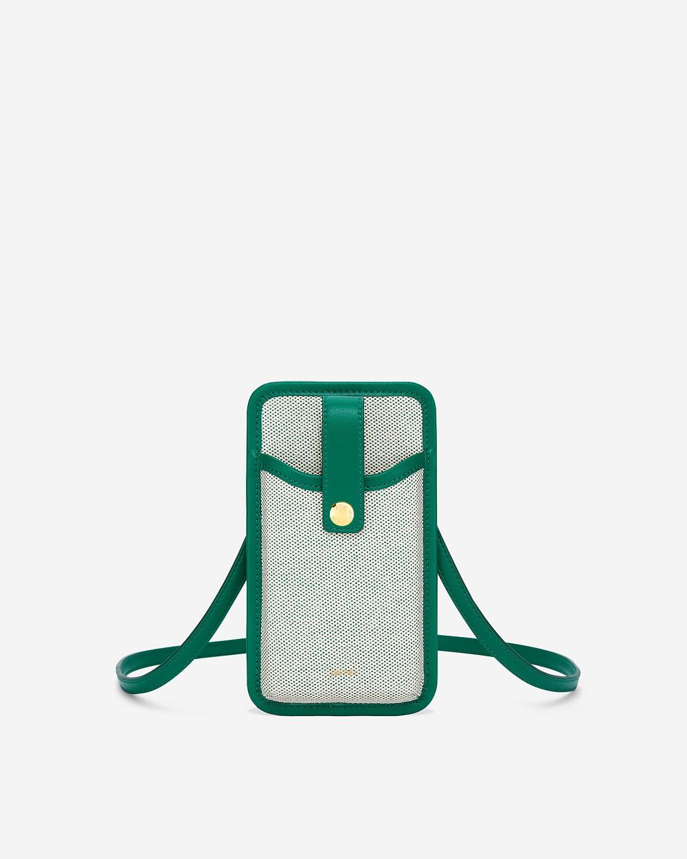 Torba Na Telefon JW PEI Aylin Płócienne Women Zielone | PL1157HK