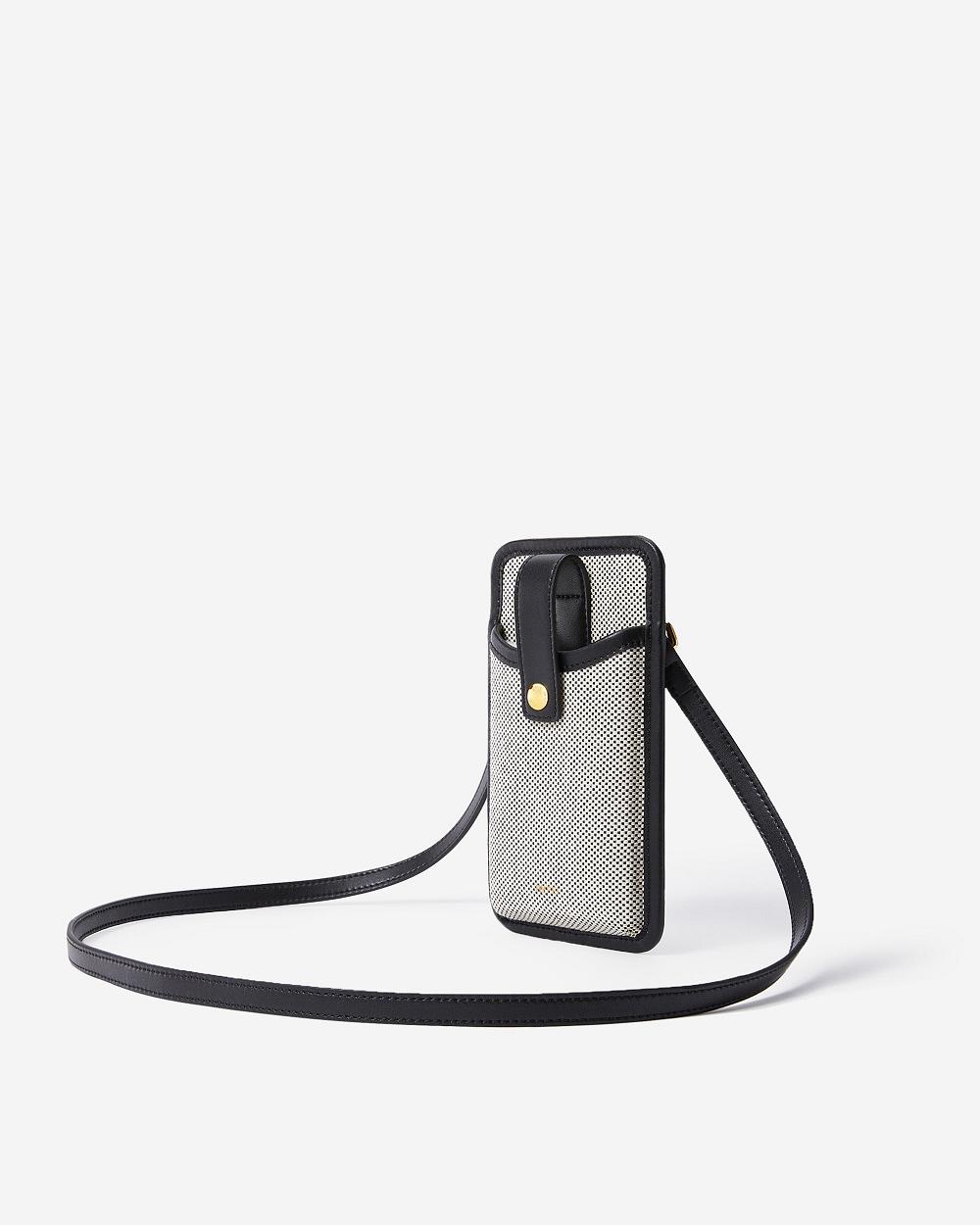 Torba Na Telefon JW PEI Aylin Płócienne Women Czarne | PL1158JJ