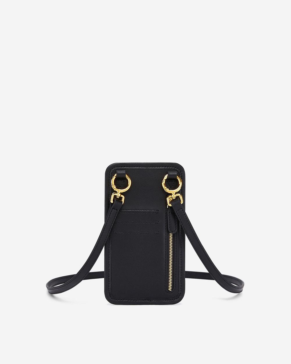 Torba Na Telefon JW PEI Aylin Płócienne Women Czarne | PL1158JJ