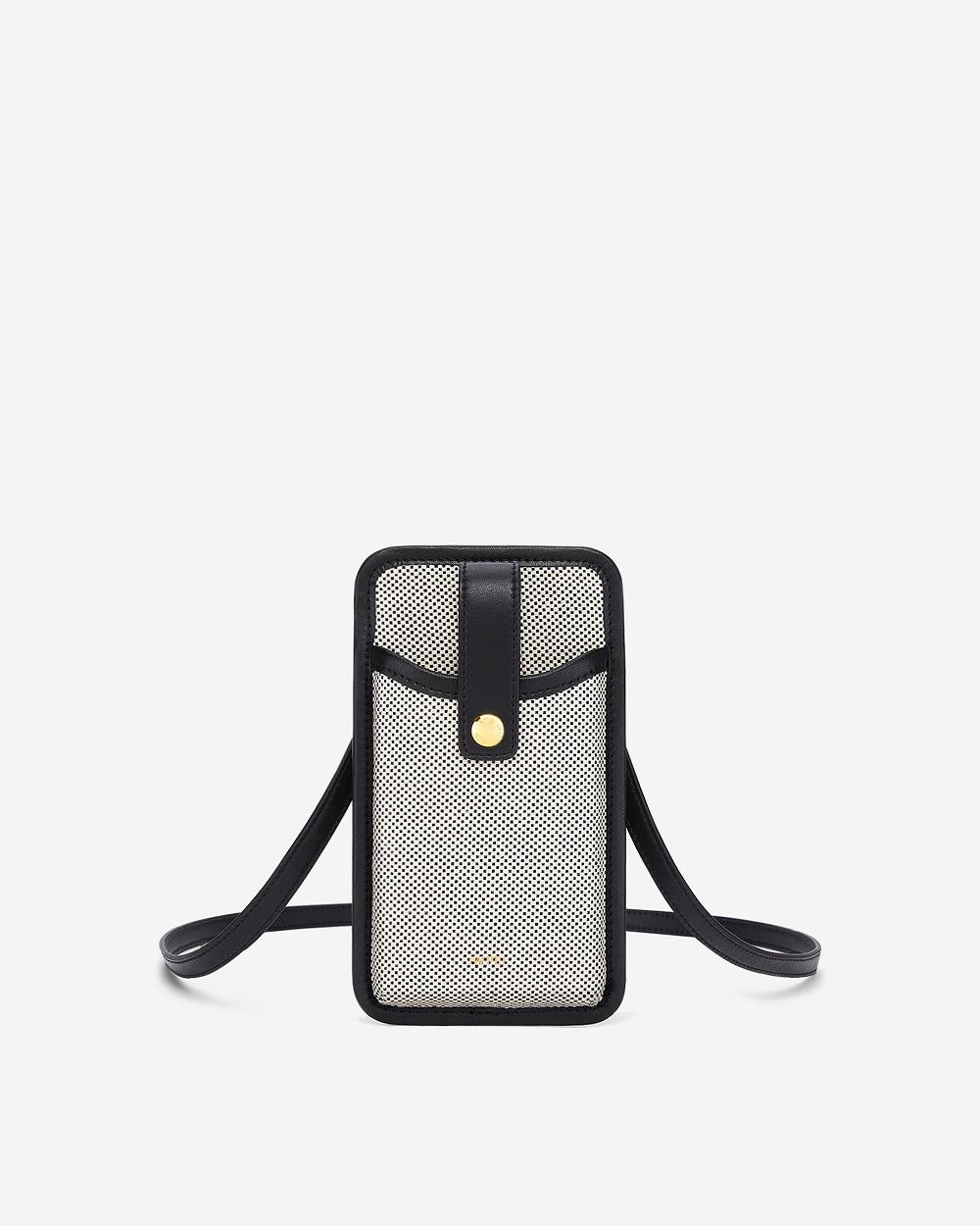Torba Na Telefon JW PEI Aylin Płócienne Women Czarne | PL1158JJ