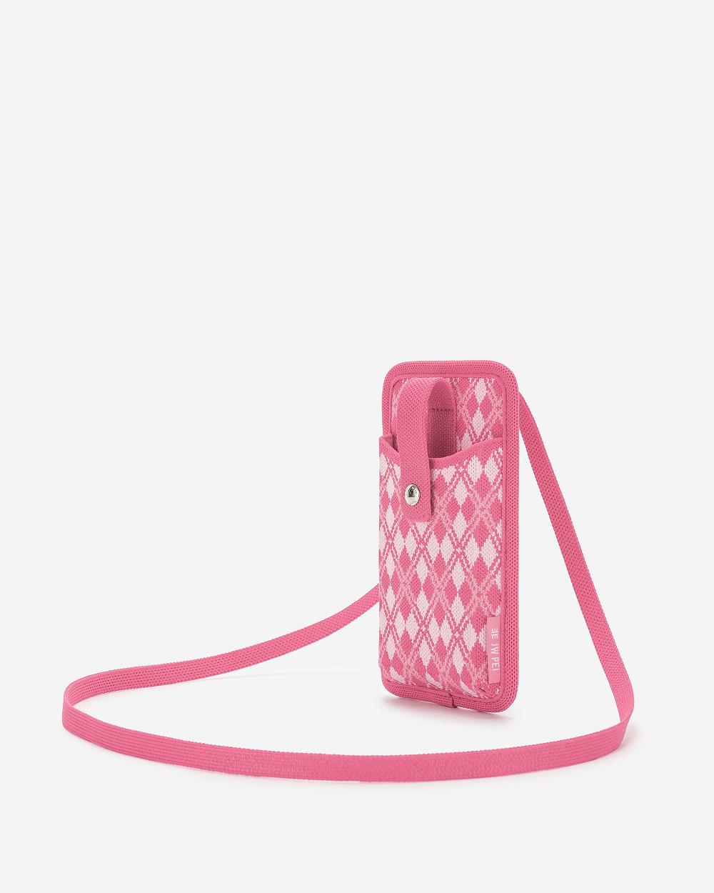 Torba Na Telefon JW PEI Aylin Trykotowy Women Różowe | PL1161ZG
