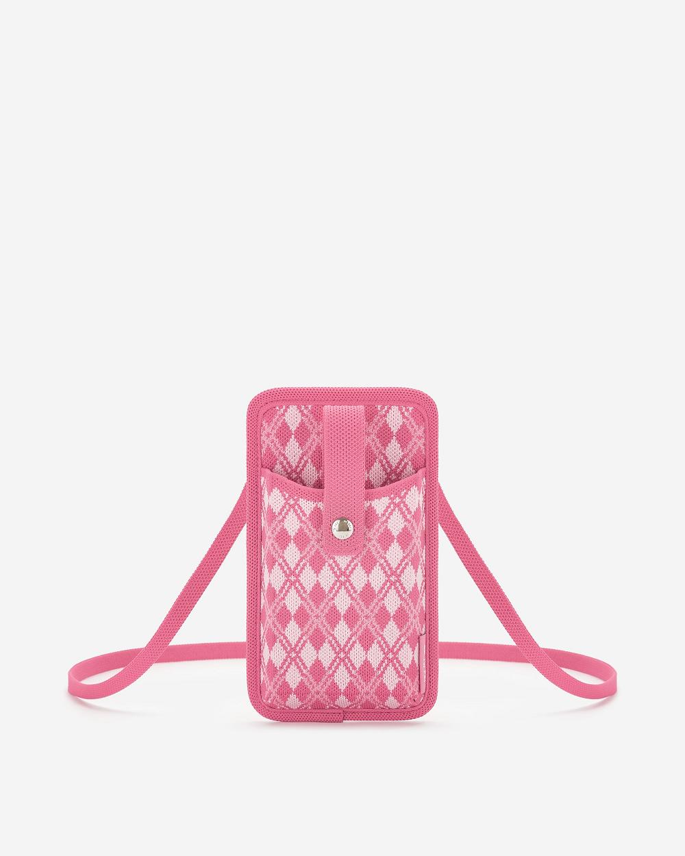 Torba Na Telefon JW PEI Aylin Trykotowy Women Różowe | PL1161ZG