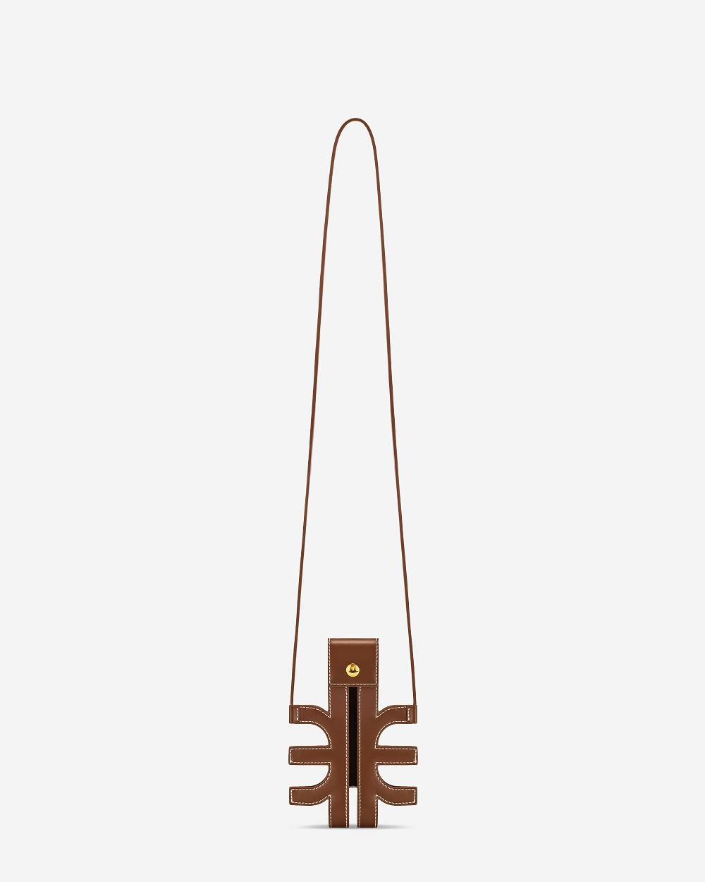 Torba Na Telefon JW PEI FEI Cut-Out Women Brązowe | PL1169WY