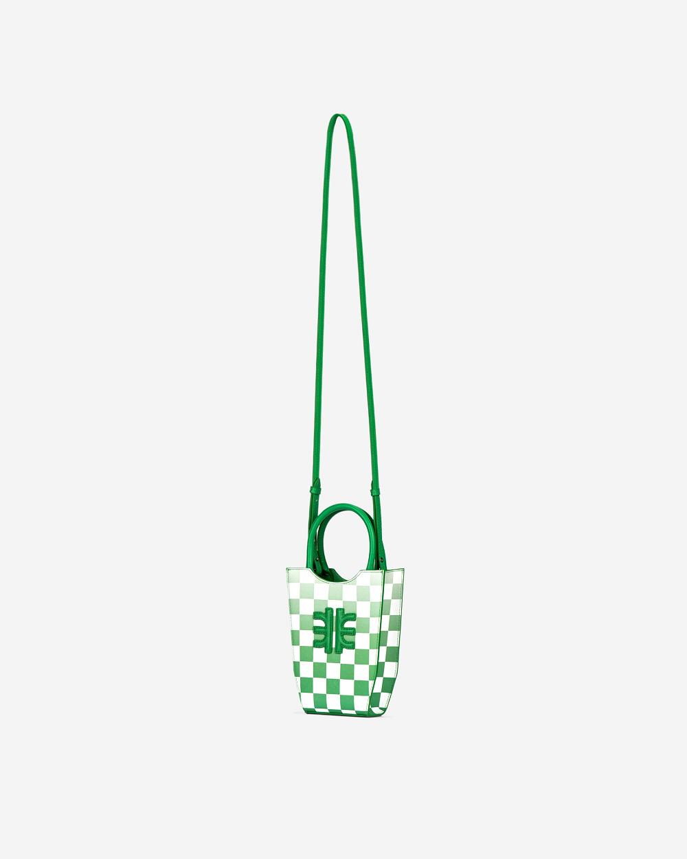 Torba Na Telefon JW PEI FEI Gradient Checkerboard Women Zielone | PL1178AP