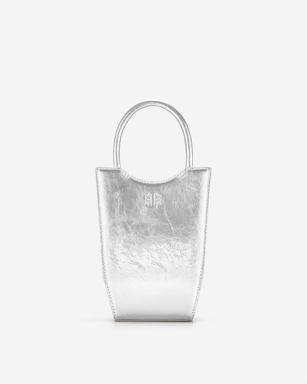 Torba Na Telefon JW PEI JW PEI FEI Metallic Women Srebrne | PL1197RW