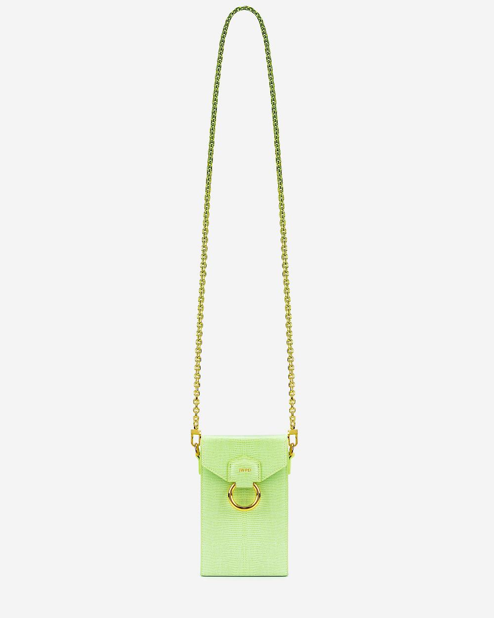 Torba Na Telefon JW PEI Lola Gradient Chain Women Zielone | PL1204AP