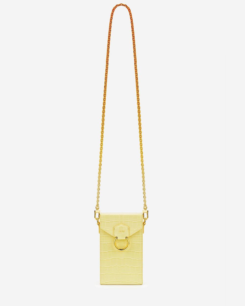 Torba Na Telefon JW PEI Lola Gradient Chain Women Żółte | PL1205SO