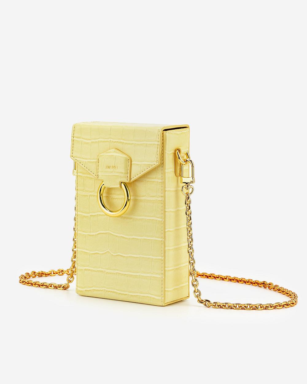 Torba Na Telefon JW PEI Lola Gradient Chain Women Żółte | PL1205SO