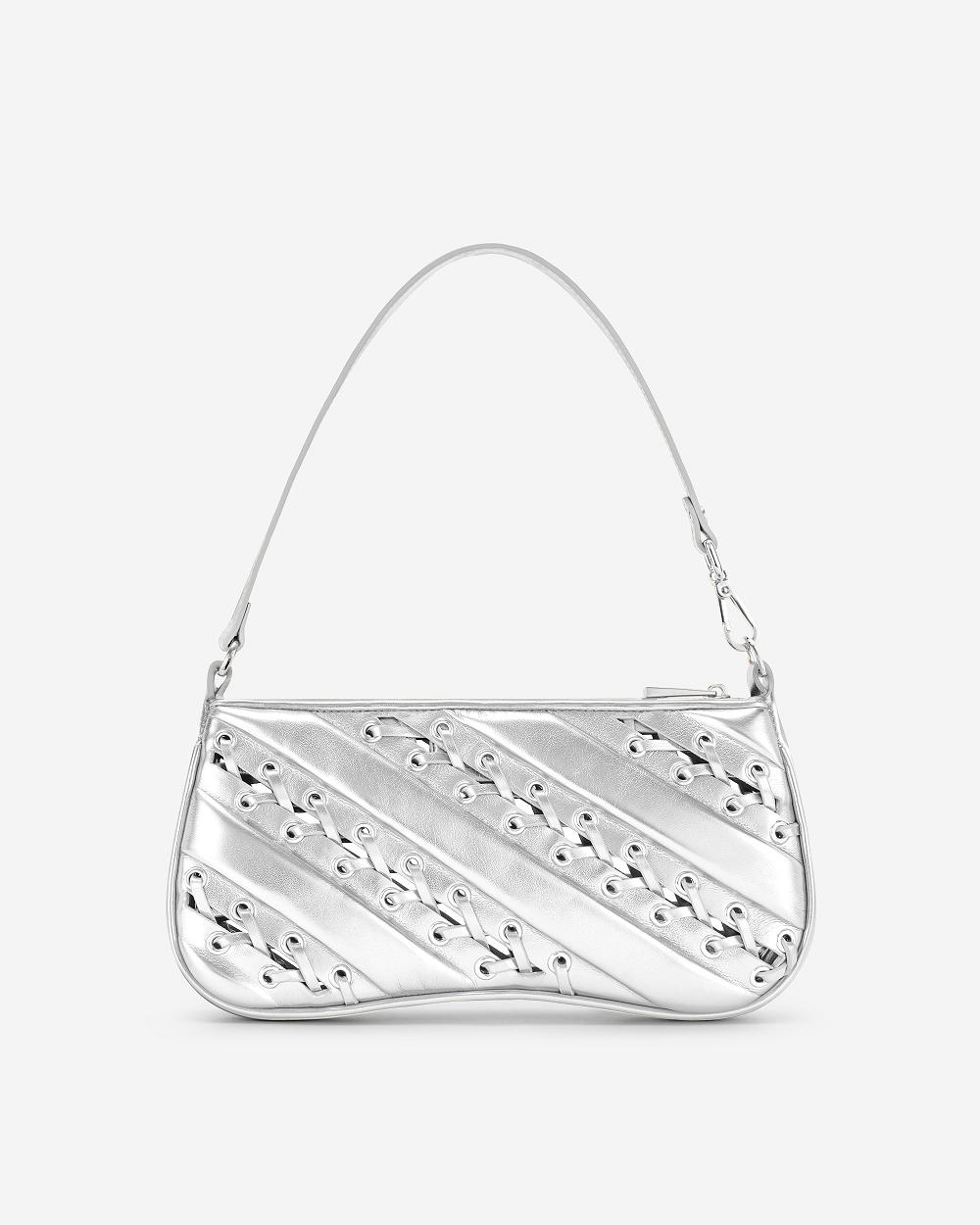 Torby Przez Ramię JW PEI Eva Metallic Straps Klasyczne Women Srebrne | PL1236JJ