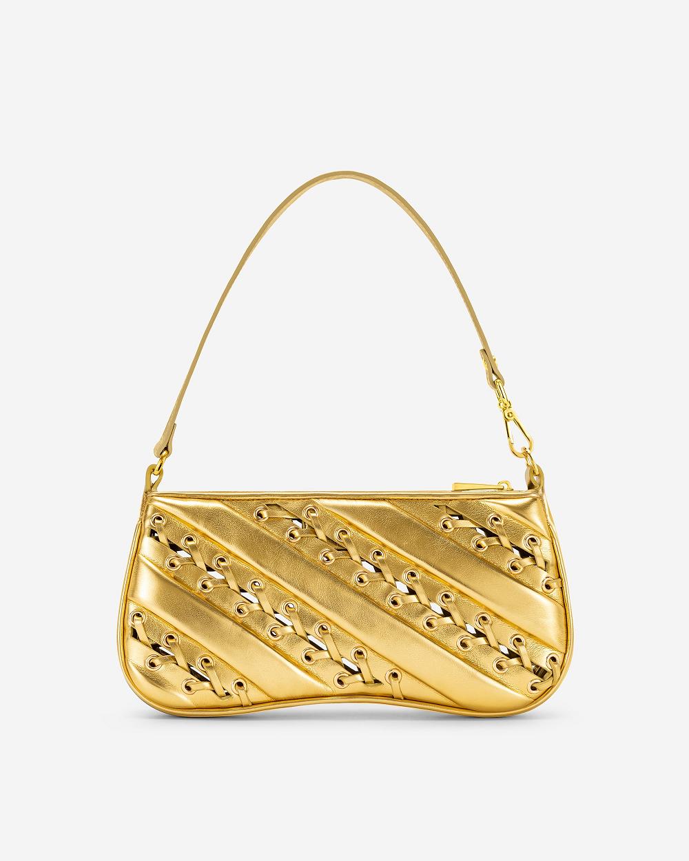 Torby Przez Ramię JW PEI Eva Metallic Straps Klasyczne Women Złote | PL1237KI