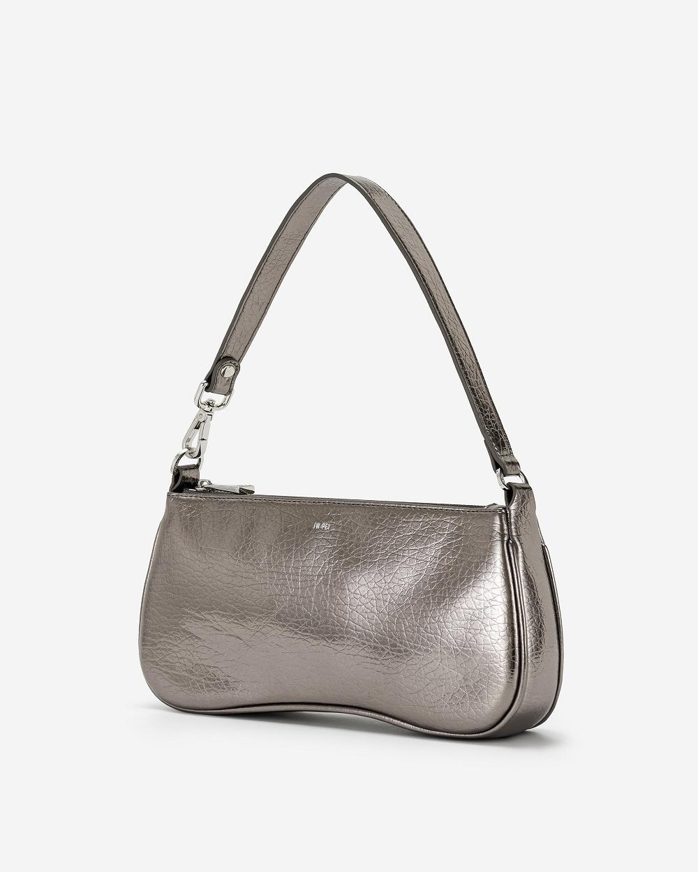 Torby Przez Ramię JW PEI Eva Metallic Women Szare | PL1240XF