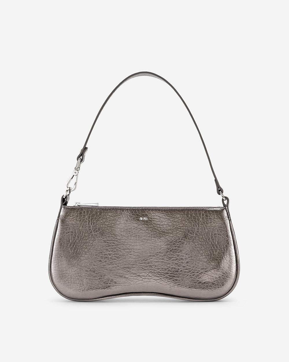 Torby Przez Ramię JW PEI Eva Metallic Women Szare | PL1240XF