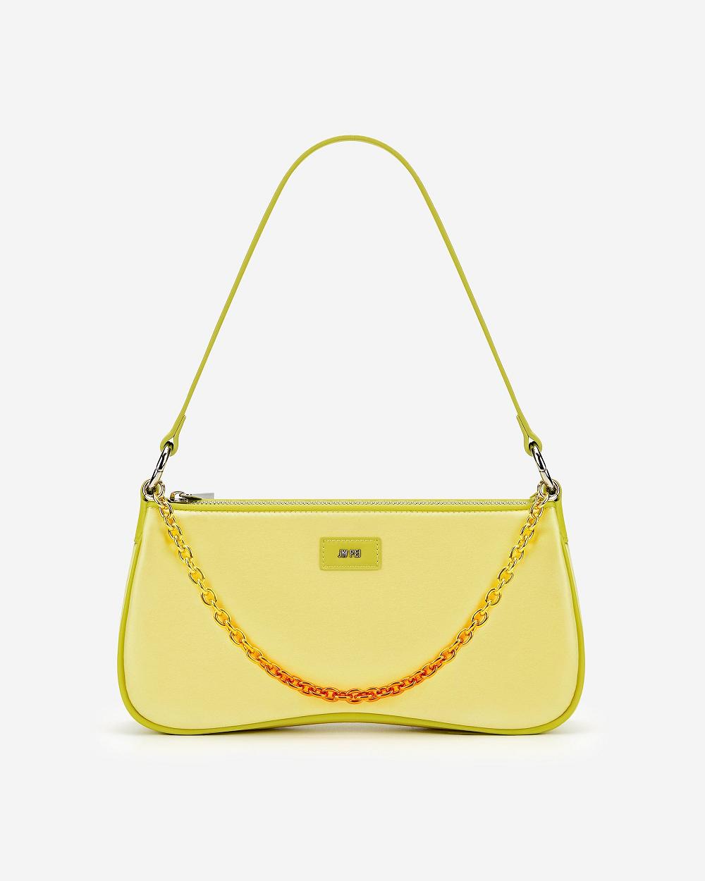 Torby Przez Ramię JW PEI Eva Satin Gradient Chain Women Żółte | PL1244NB