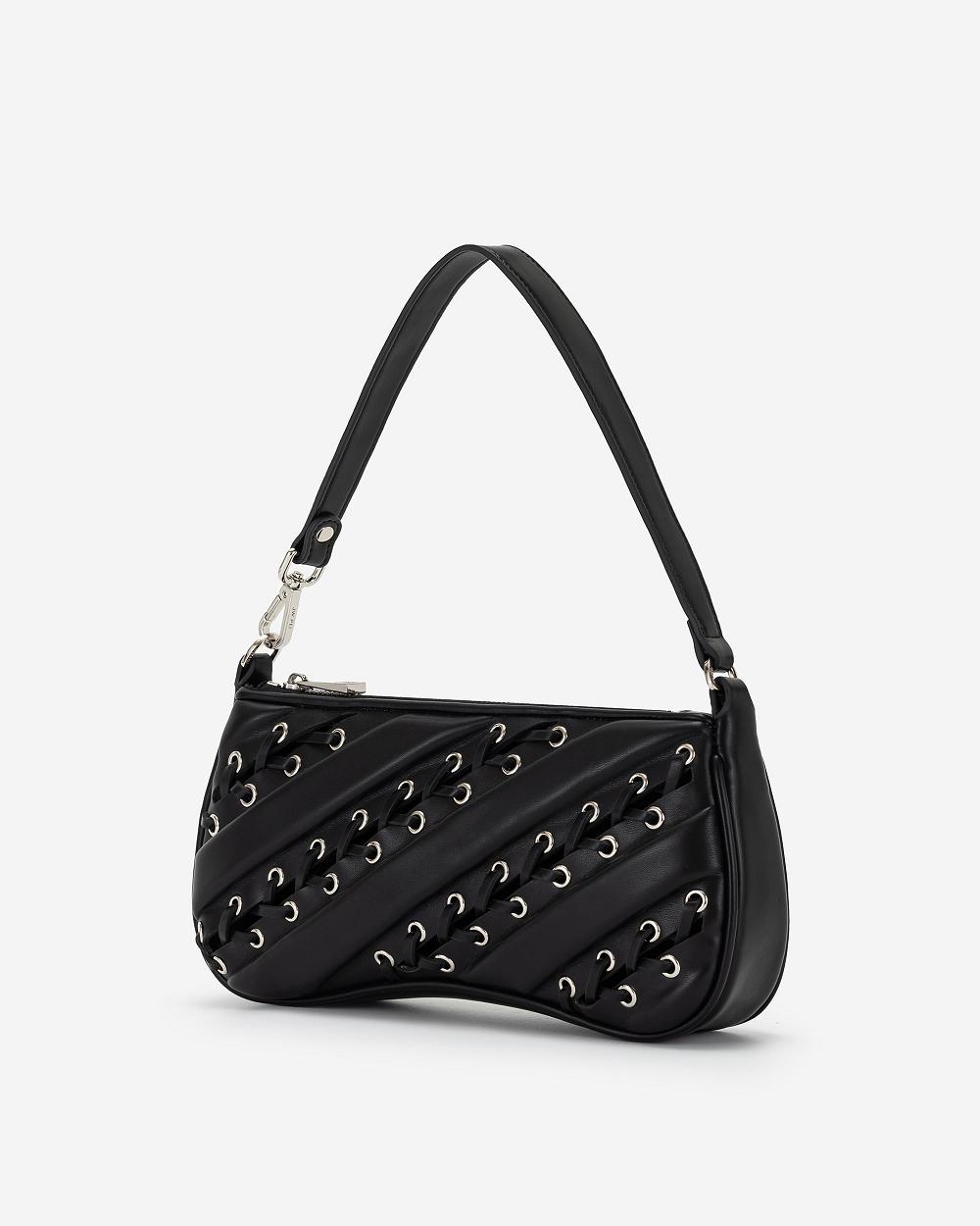 Torby Przez Ramię JW PEI Eva Straps Klasyczne Women Czarne | PL1245MA