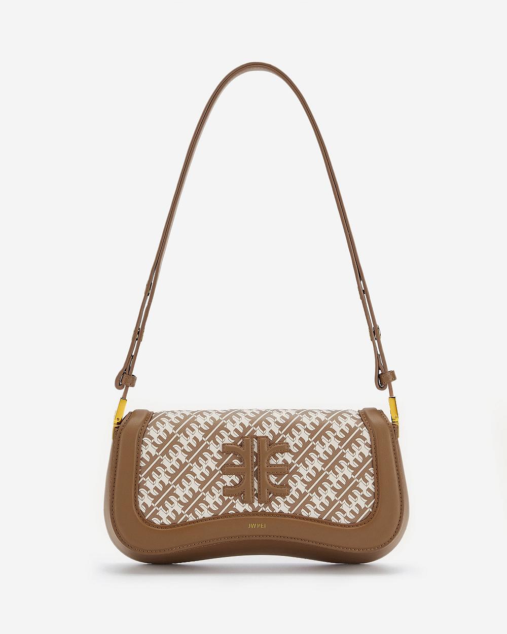 Torby Przez Ramię JW PEI FEI Joy Women Brązowe | PL1273WY