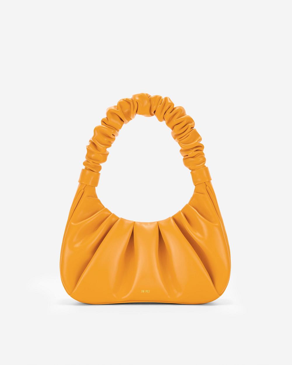 Torby Przez Ramię JW PEI Gabbi Ruched Hobo Women Pomarańczowe | PL1284DN