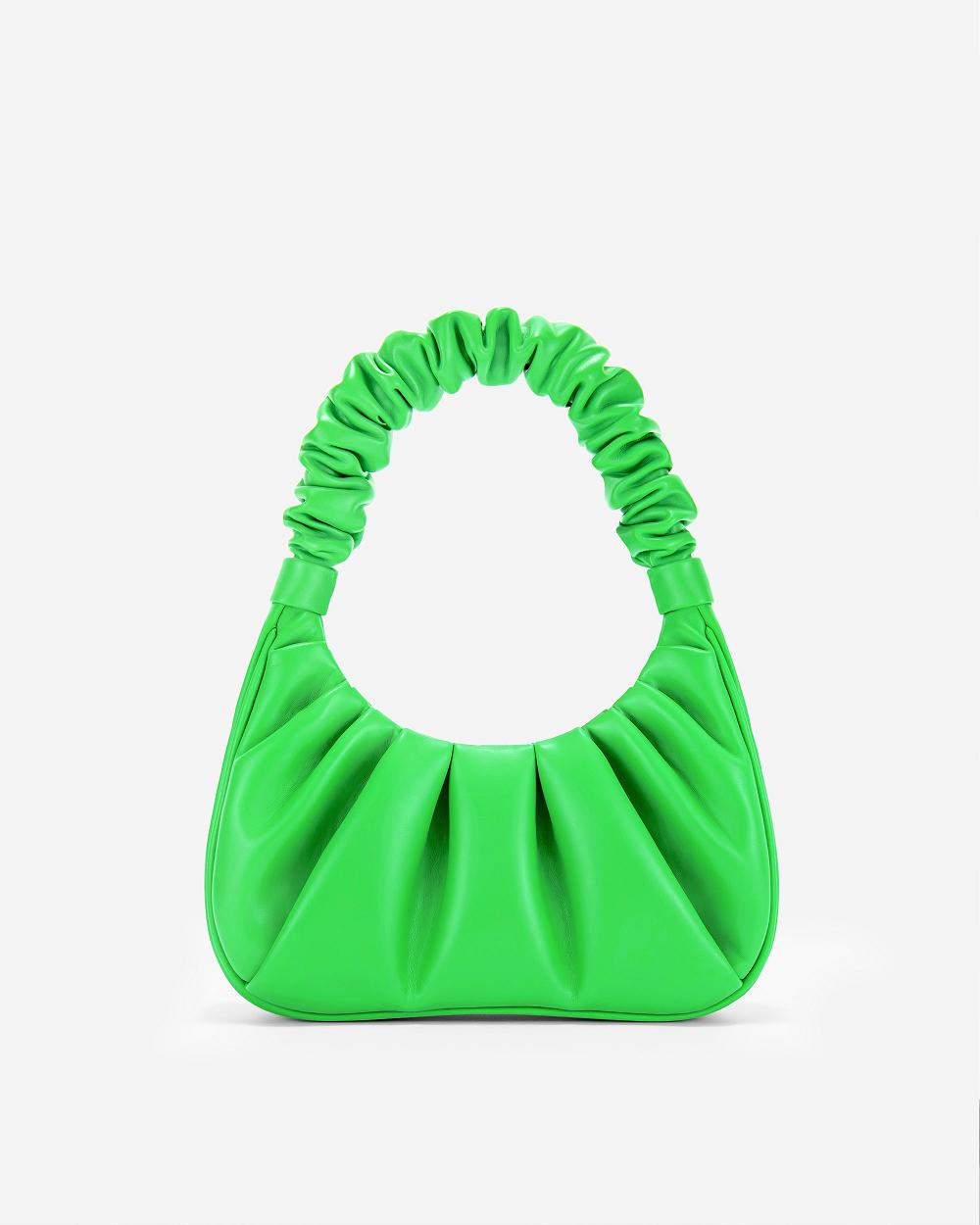 Torby Przez Ramię JW PEI Gabbi Ruched Hobo Women Zielone | PL1288JJ