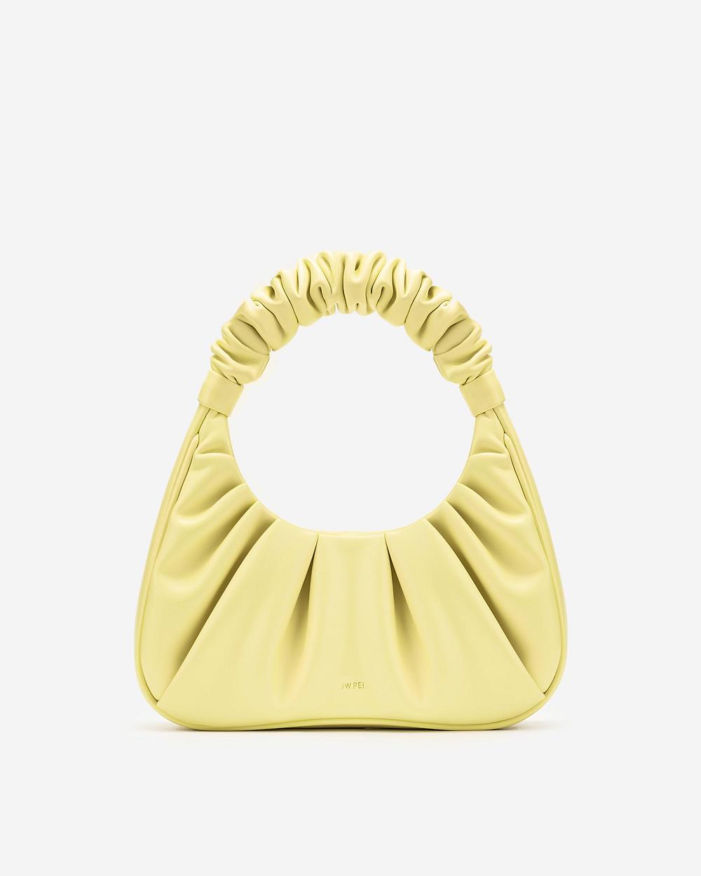 Torby Przez Ramię JW PEI Gabbi Ruched Hobo Mini Women Żółte | PL1296NB