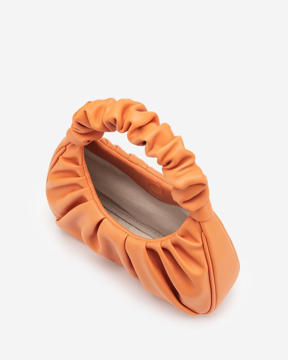 Torby Przez Ramię JW PEI Gabbi Ruched Hobo Mini Women Pomarańczowe | PL1297MA