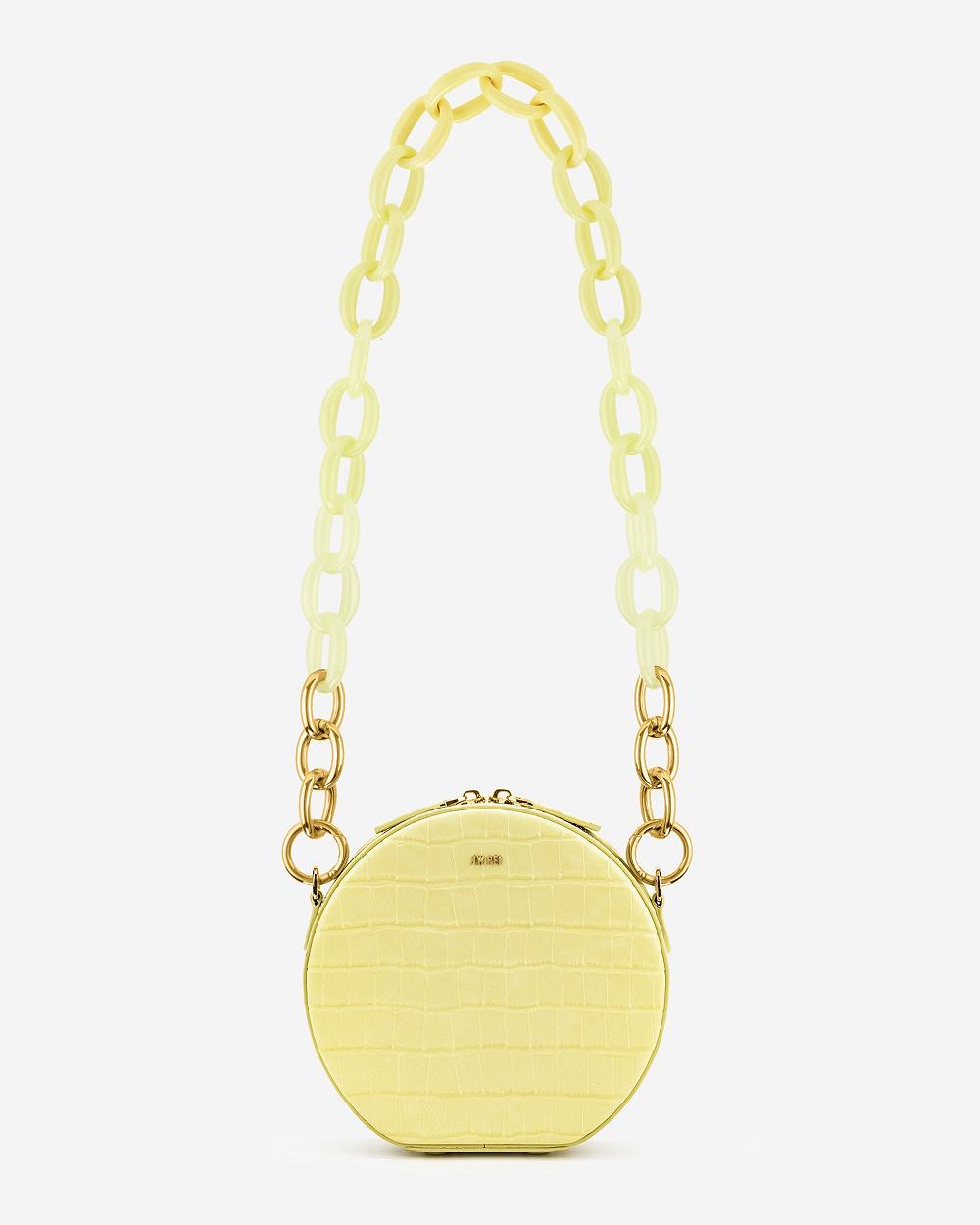 Torby Przez Ramię JW PEI Luna Gradient Acrylic Chain Circle Women Żółte | PL1319CE