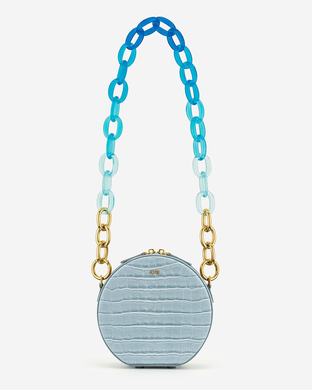 Torby Przez Ramię JW PEI Luna Gradient Acrylic Chain Circle Women Turkusowe | PL1320VD