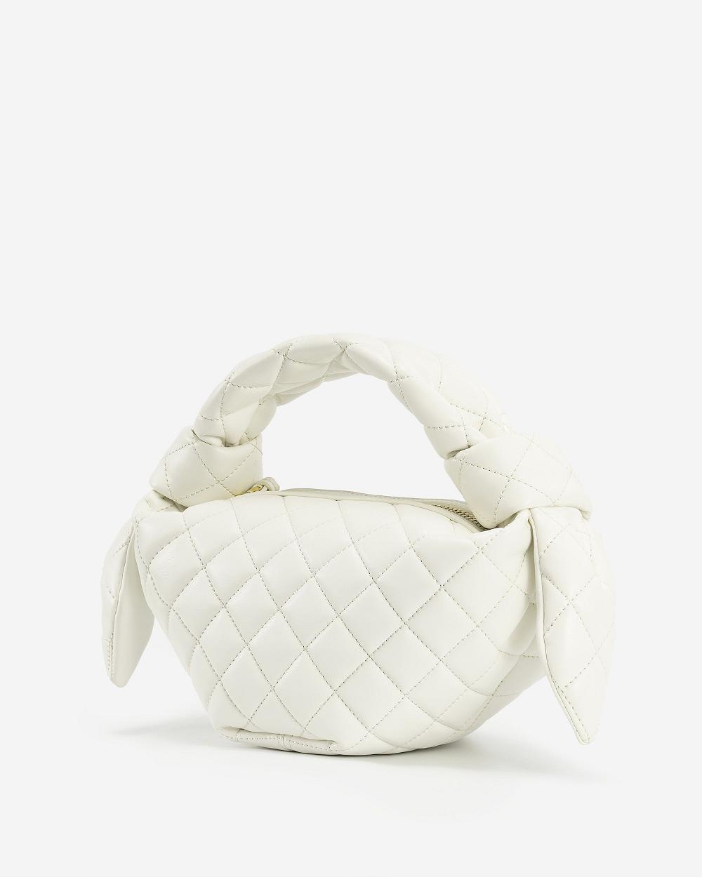 Torebki JW PEI Croissant Top Handle Women Białe | PL1084XF