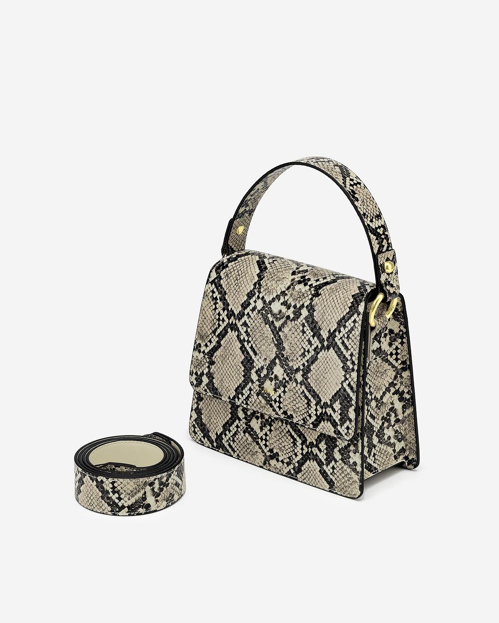 Torebki JW PEI FAE Top Handle Crossbody Women Beżowe Czarne | PL1086VD