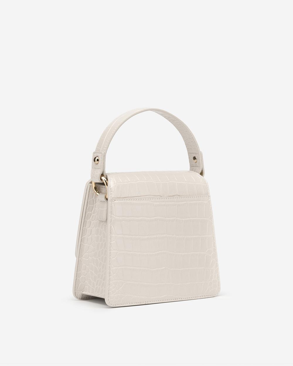 Torebki JW PEI FAE Top Handle Crossbody Women Białe | PL1090QZ