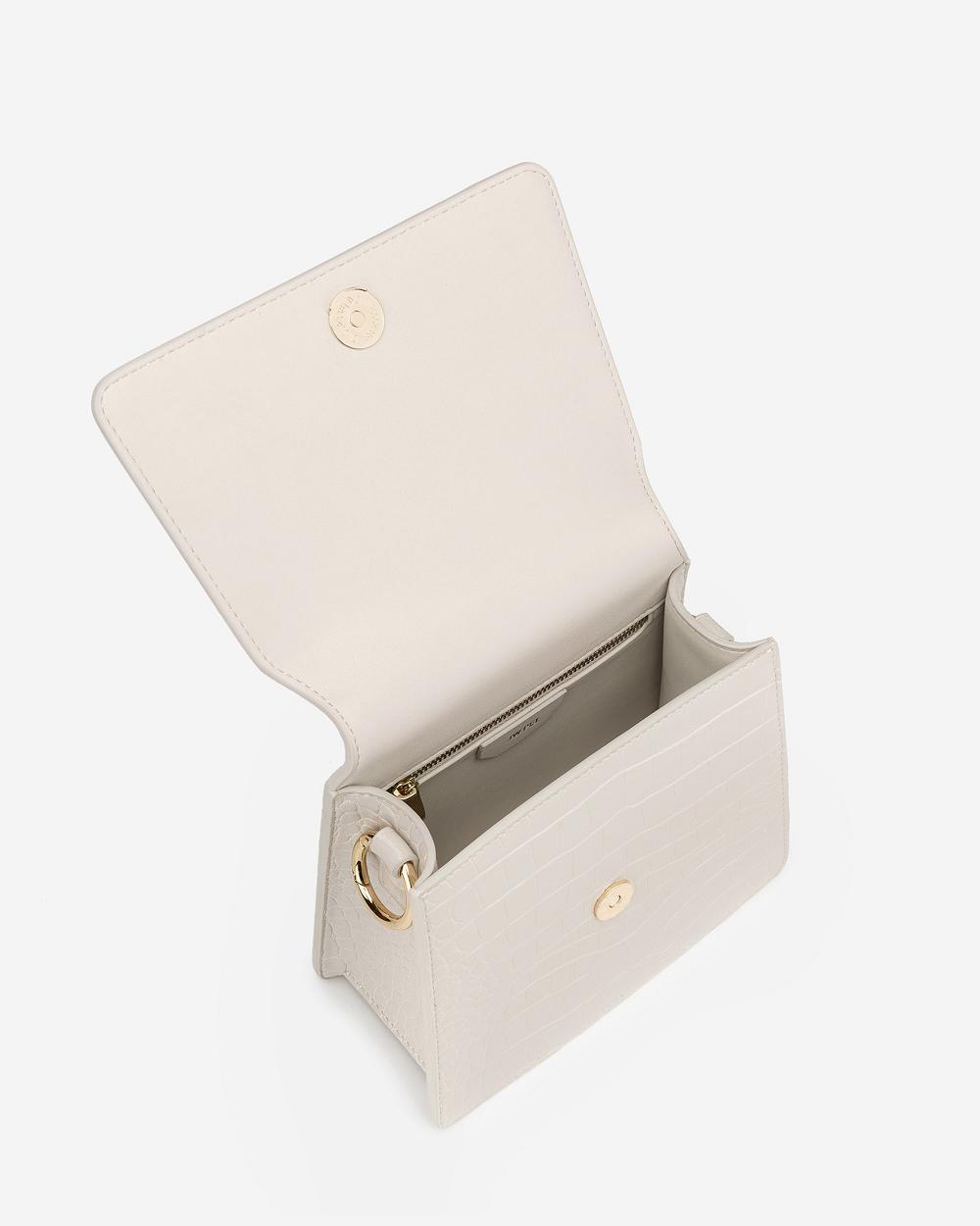 Torebki JW PEI FAE Top Handle Crossbody Women Białe | PL1090QZ
