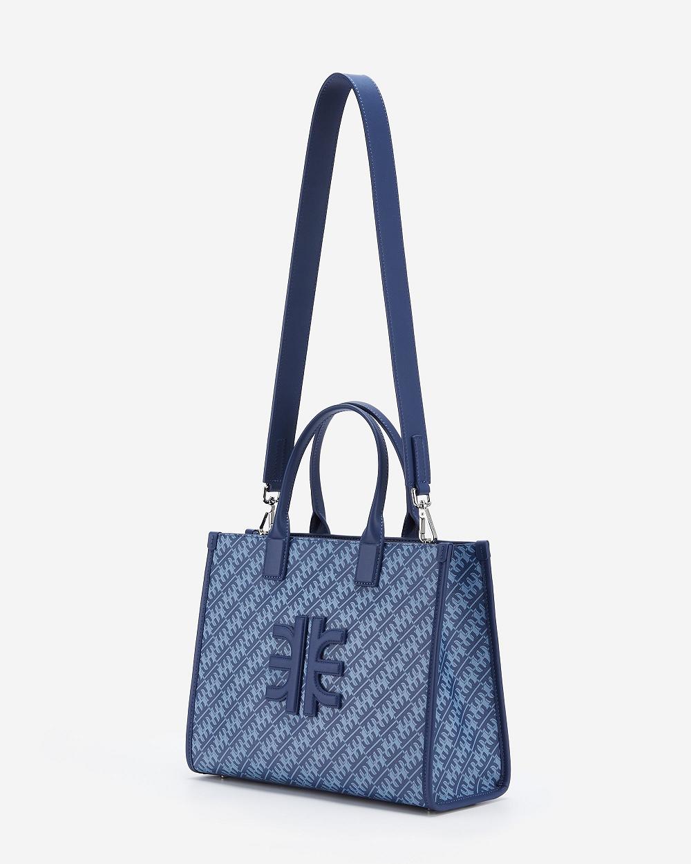 Torebki JW PEI FEI Medium Tote Women Granatowe | PL1091WY