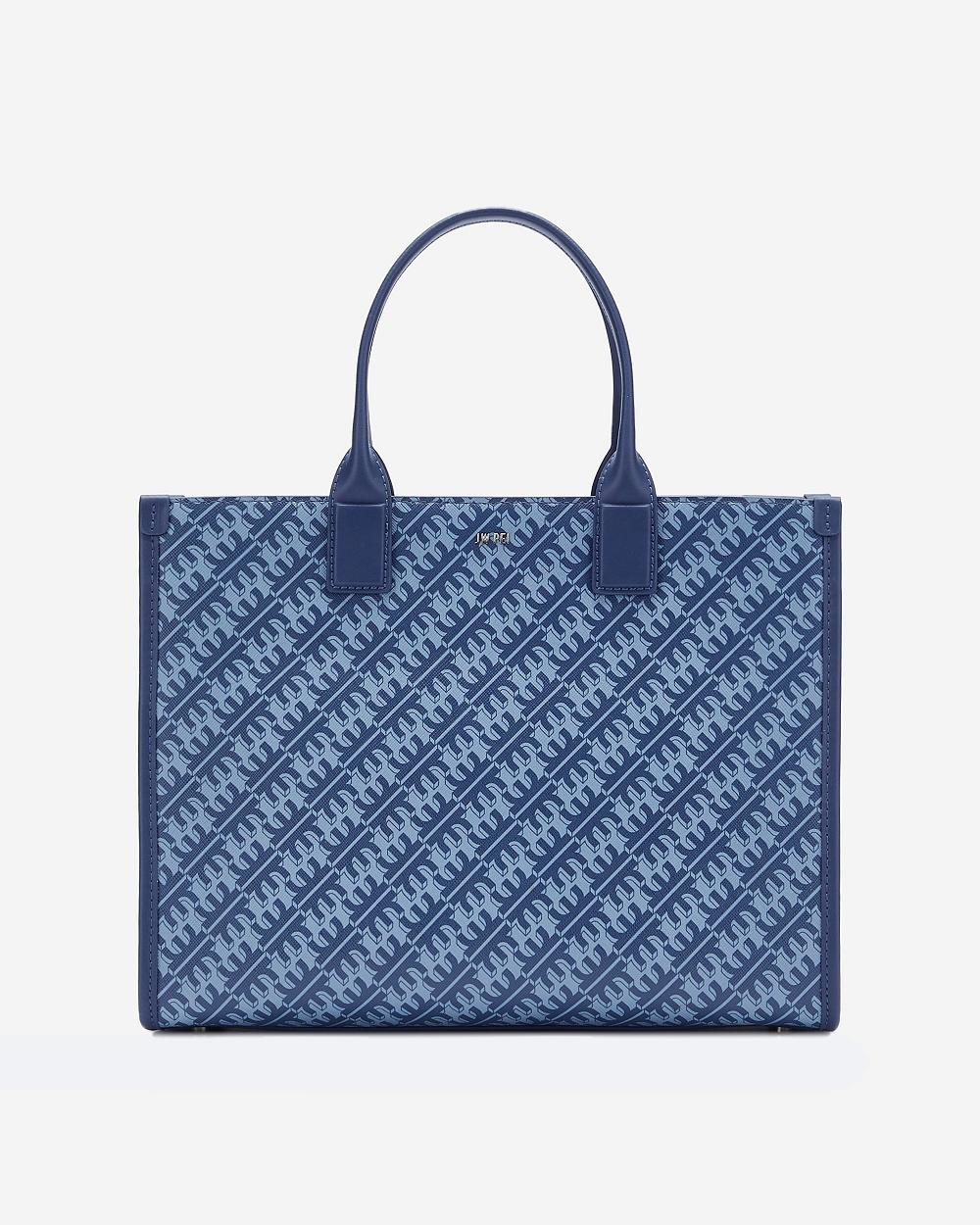 Torebki JW PEI FEI Medium Tote Women Granatowe | PL1091WY