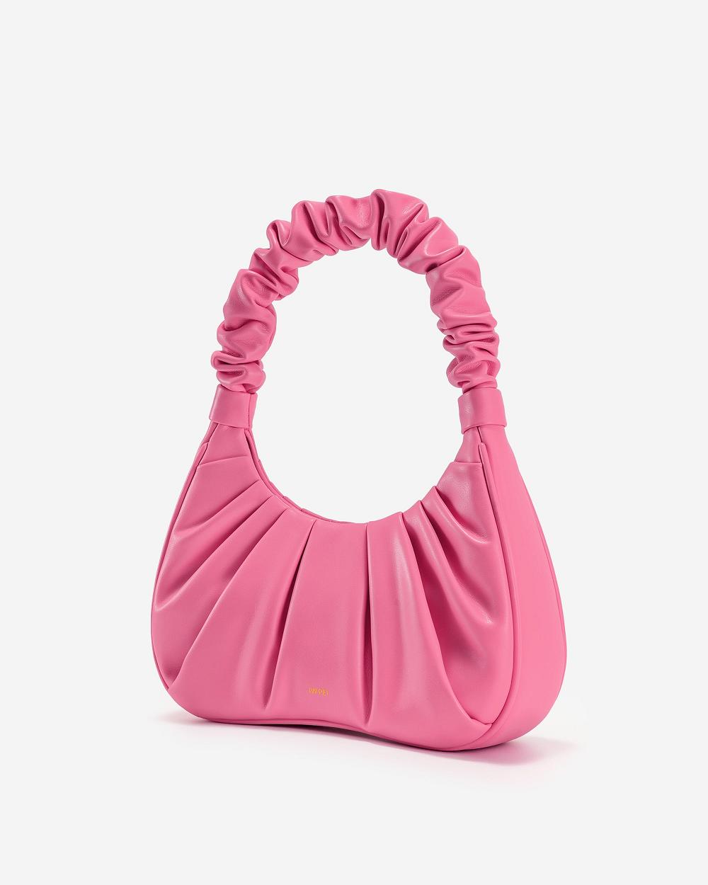 Torebki JW PEI Gabbi Ruched Hobo Mini Women Różowe | PL1118EX