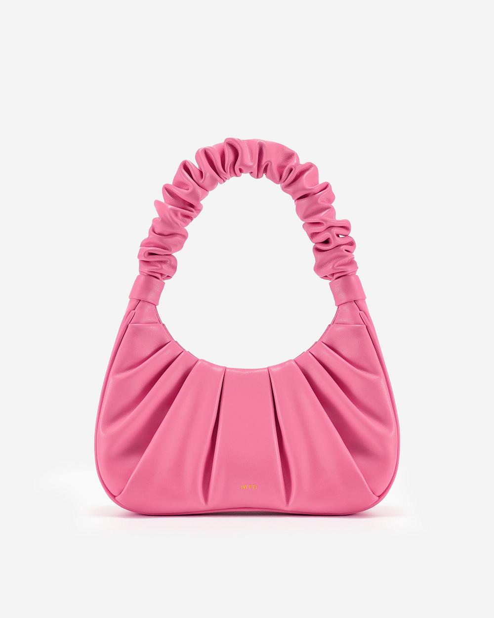 Torebki JW PEI Gabbi Ruched Hobo Mini Women Różowe | PL1118EX