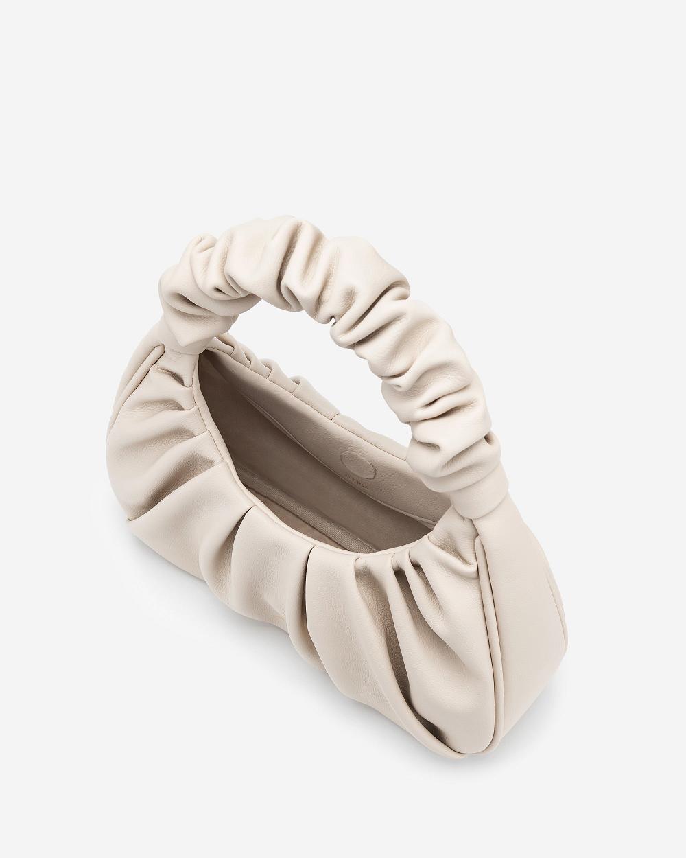 Torebki JW PEI Gabbi Ruched Hobo Mini Women Białe | PL1121YU