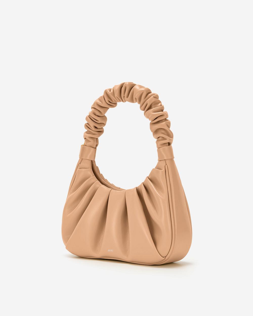 Torebki JW PEI Gabbi Ruched Hobo Women Brązowe | PL1099PQ
