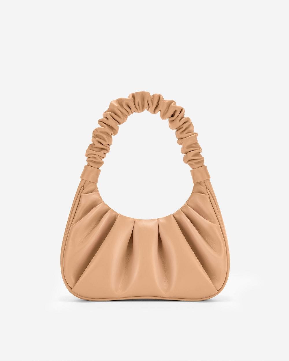 Torebki JW PEI Gabbi Ruched Hobo Women Brązowe | PL1099PQ