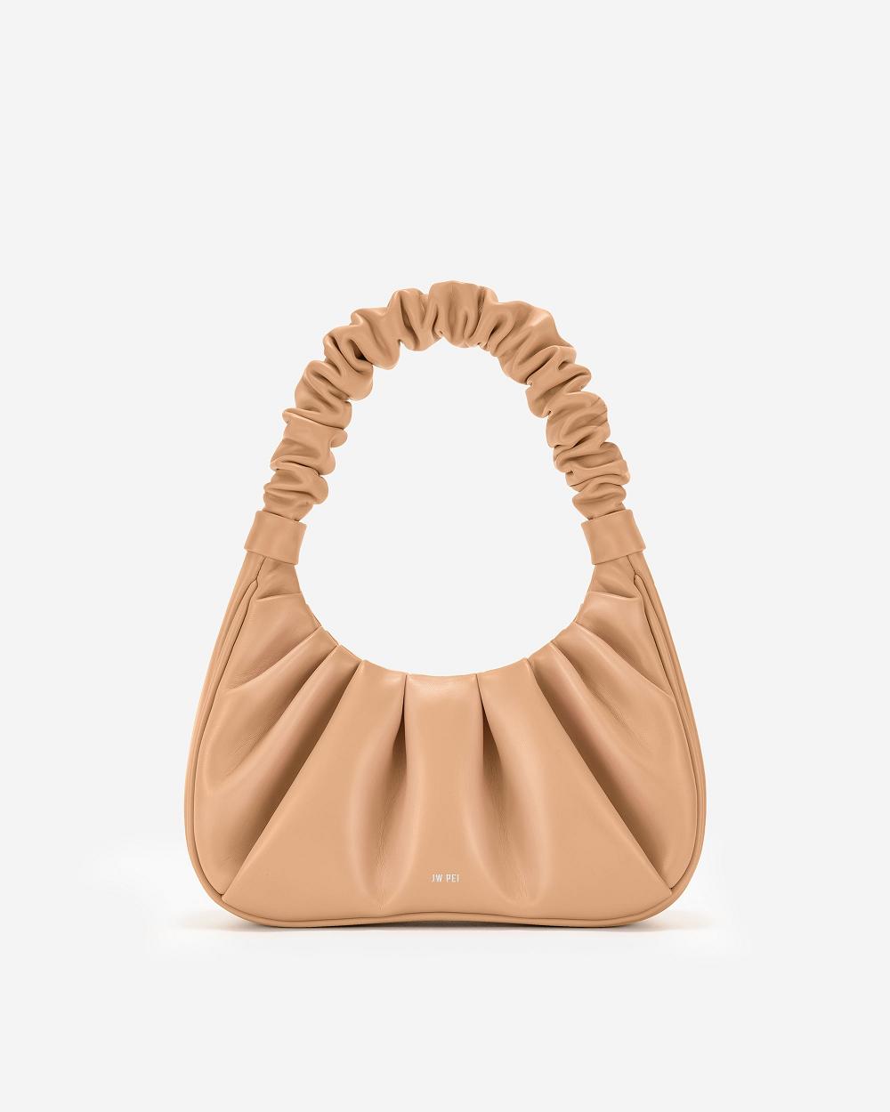 Torebki JW PEI Gabbi Ruched Hobo Women Brązowe | PL1099PQ