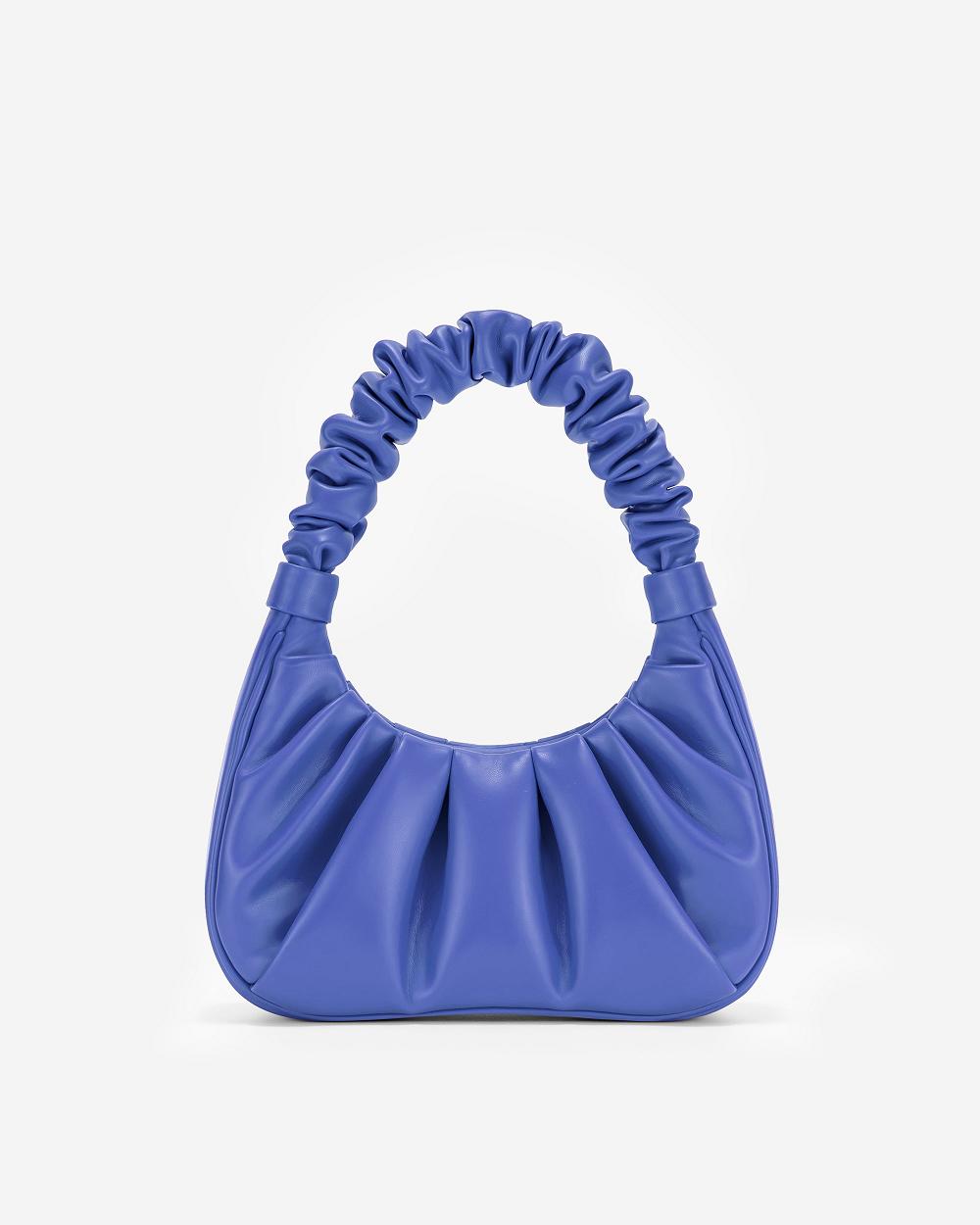Torebki JW PEI Gabbi Ruched Hobo Women Granatowe | PL1100AP