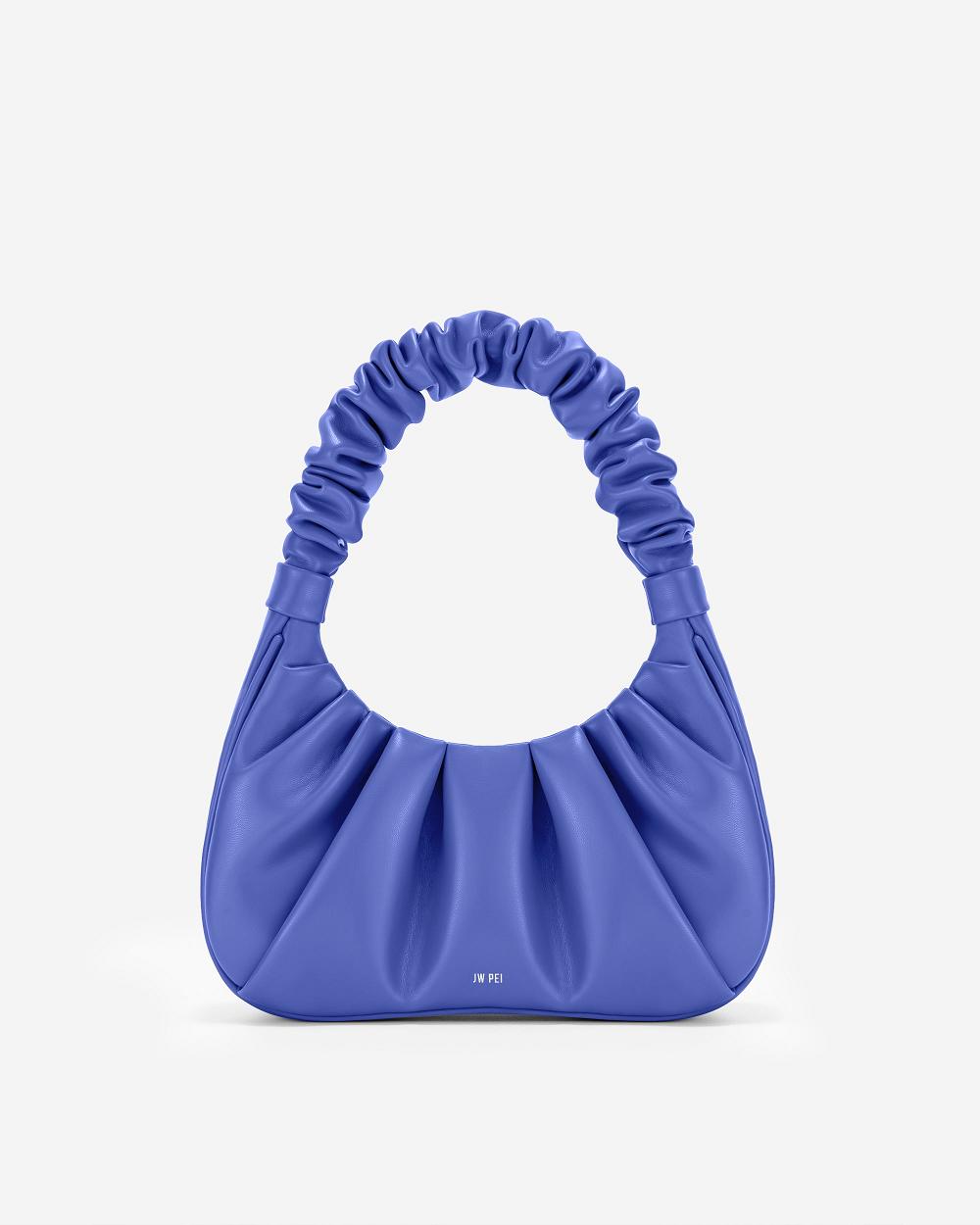 Torebki JW PEI Gabbi Ruched Hobo Women Granatowe | PL1100AP