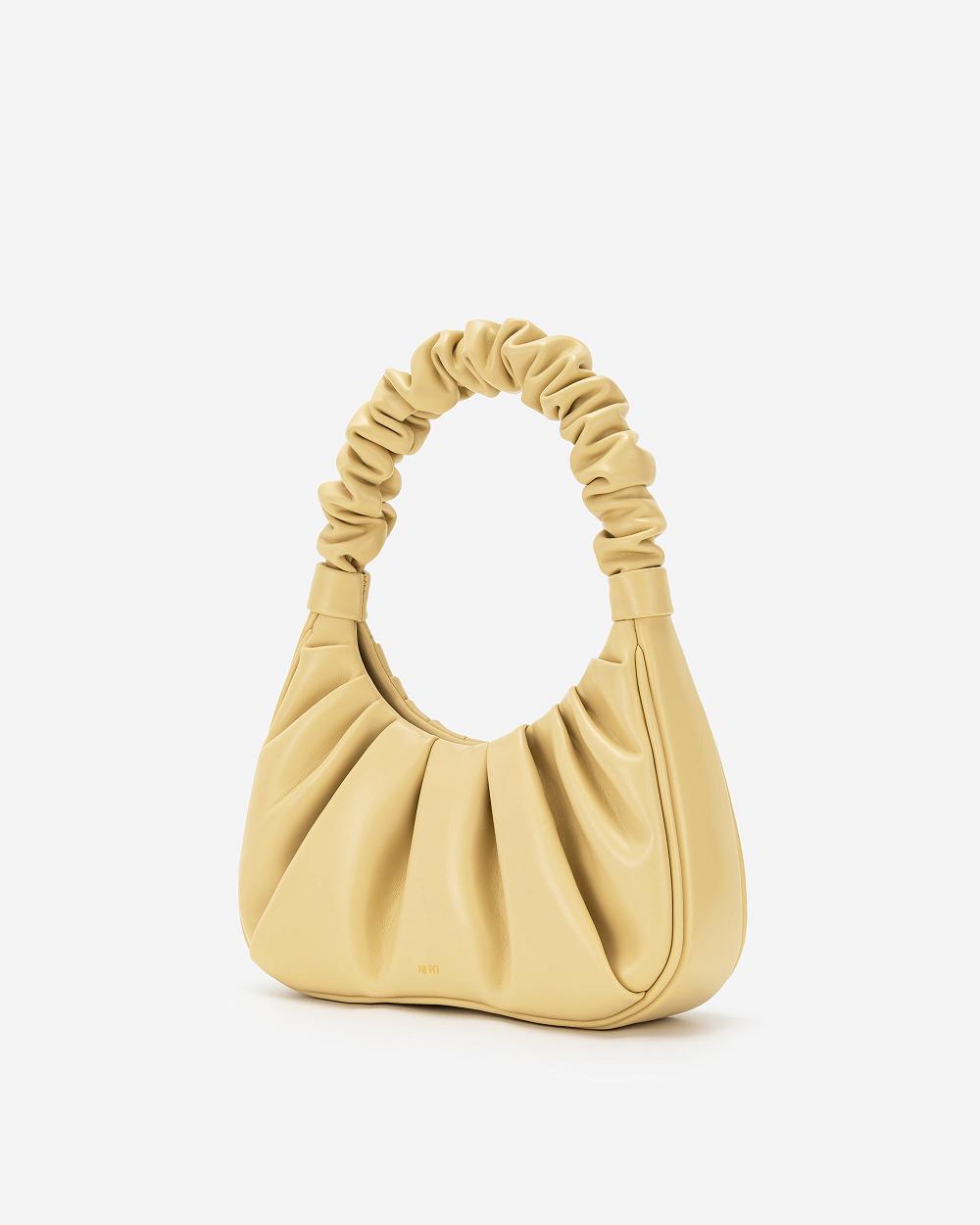 Torebki JW PEI Gabbi Ruched Hobo Women Khaki | PL1102DN