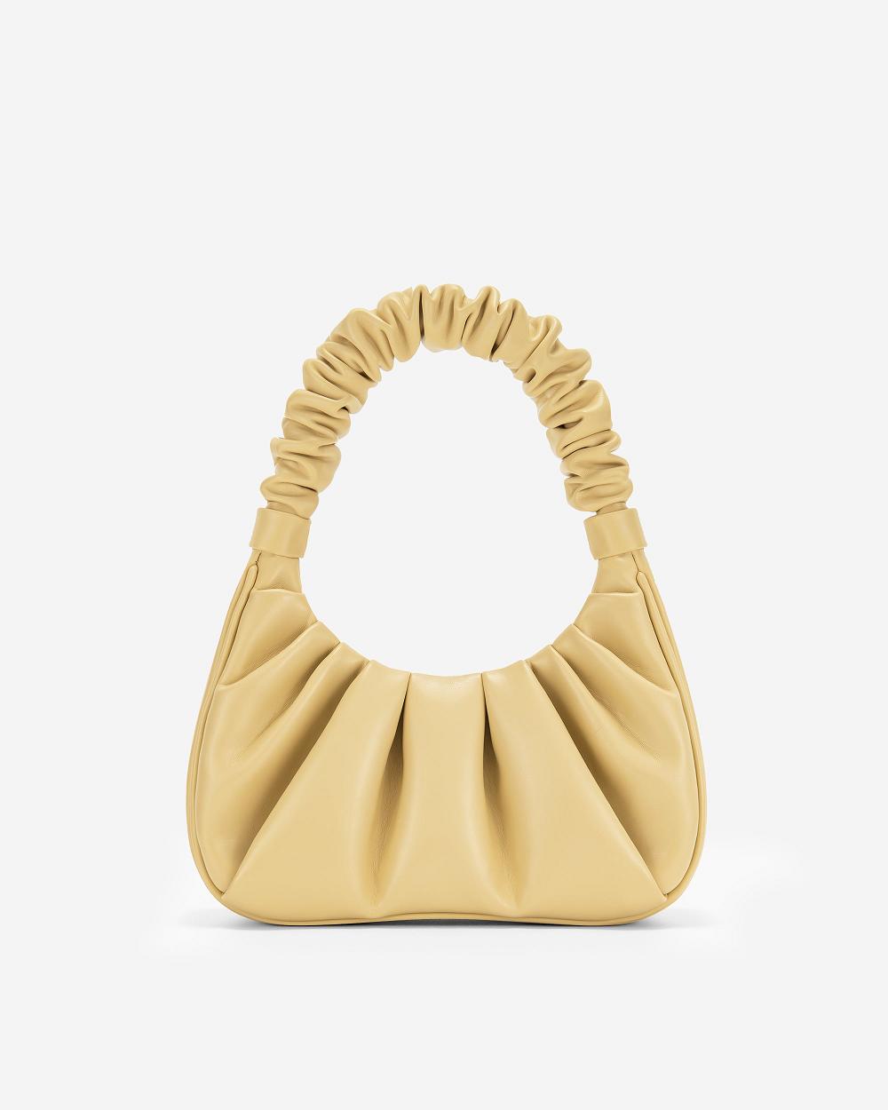 Torebki JW PEI Gabbi Ruched Hobo Women Khaki | PL1102DN